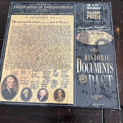The Declaration of Independence 18"x24" 750-Piece Jigsaw Puzzle Brand New Sealed - Image 1 of 4