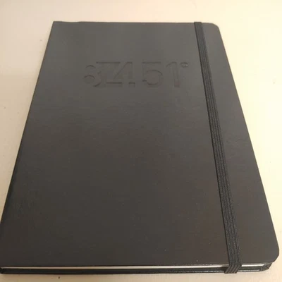 Black Embossed Lined Journal Notebook A5 - Image 1 of 4
