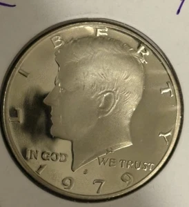 1979-S Type 2 Proof Kennedy Half Dollar - T2 "Clear S" - Bild 1 von 1