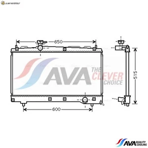 KÜHLER MOTORKÜHLUNG TO2331 FÜR TOYOTA VERSO/AVENSIS/SPORTVAN PICNIC IPSUM 2.0L - Picture 1 of 9