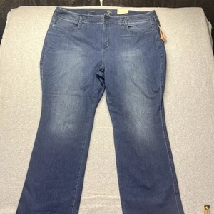 NYDJ Women's Plus Size Marilyn Straight Leg Jeans LIFT x TUCK Size 28W NWT - Picture 1 of 11