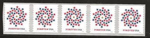 US Scott #5130, Coil of 5 2016 Patriotic Sprial VF MNH - Picture 1 of 1