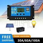 30A/60A/100A 12V/24V LCD Solar Panel Battery PWM Charge Controller Dual/Twin USB