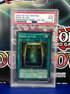Yugioh Book of Life PGD-033 Super Rare 1st Edition PSA 9 - Picture 1 of 11