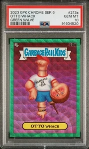 Garbage Pail Kids 2023 cromo serie 6 #213a Otto Whack Green Wave/299 PSA 10  - Imagen 1 de 2