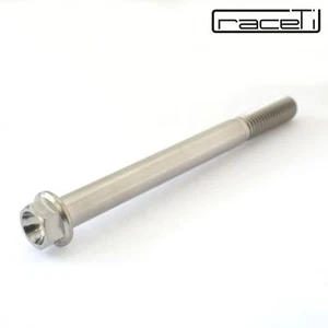 Perno de brida de cabeza hexagonal de titanio M8 95 mm Ti grado 5 roscas laminadas CNC x 1,25 - Imagen 1 de 2