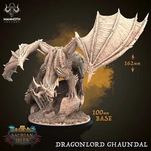 Dragonlord Ghaundal Saurian Legion Mammoth Factory D&D Miniature 3D Printed - Picture 1 of 1
