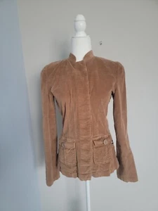 Bubblegum Womens Size M Corduroy Button Front Jacket Tan Brown - Picture 1 of 18
