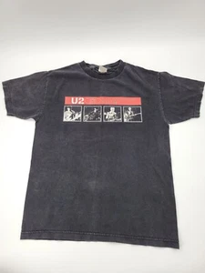 U2 ELEVATION TOUR 2001 CONCERT TOUR T-SHIRT Medium Murina Cotton Black - Picture 1 of 7