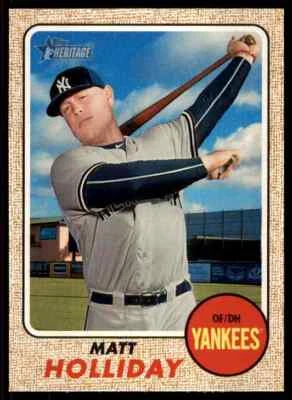 2017 Topps Heritage Matt Holliday #330 New York Yankees - Image 1 of 2