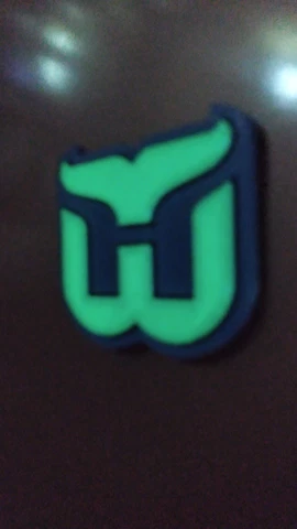 NHL Hockey Hartford Whalers Glow in the Dark Refrigerator Magnet Cover