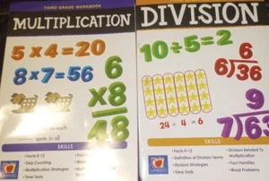 Division Workbook and Multiplication Workbook By Landoll. Third Grade H1 - Picture 1 of 1