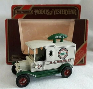 MATCHBOX YESTERYEAR Y12 1912 MODEL T FORD VAN DIECAST H J HEINZ BOXED - Picture 1 of 2