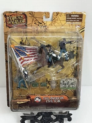 Forces Of Valor 23006 American Civil War Union Infantry Flag & Cavalry 1/32 New - Image 1 of 4