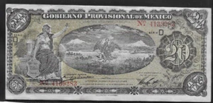 BILLETE M4743 GOBIERNO PROVISIONAL DE MÉXICO 20 PESOS 1914 EN MUY BUEN ESTADO SIN CIRCULAR - Imagen 1 de 2