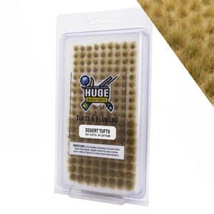 Huge Miniatures Grass Tufts, Desert Basing Huge Minis – 150 Self-Adhesive Tufts - Picture 1 of 6