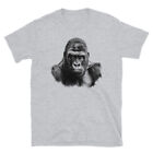 Gorilla Silverback T-shirt Jungle King Graphic Tee Silver Back