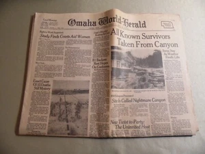Omaha World Herald / August 3 1976 / Free Domestic Shipping - Picture 1 of 3