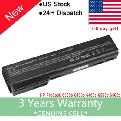 Batería para portátil HP EliteBook 8460W 8460P 8560P ProBook 6560b 6460b 6360b CC06 Foto 1 de 4