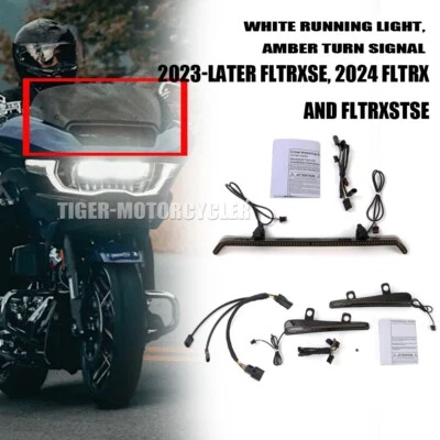 Luz de circulación LED parabrisas intermitente para Harley Road Glide FLTRXSE 2023-2025 Foto 1 de 4
