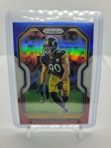 2020 Prizm TJ Watt Red White Blue #71 RWB Steelers