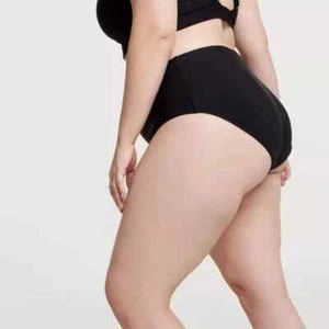 Slip bikini da bagno CALIA vita media a costine nuovo con etichetta XL - Foto 1 di 4