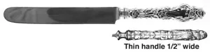 Whiting Manf Co Lily stumpfes dünnes hohles Messer mit 3876101 - Bild 1 von 1