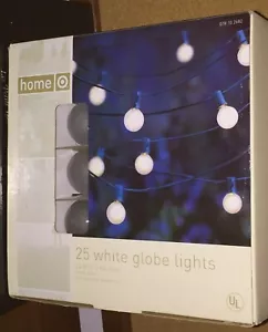 Target White Globe 25 Bulb String Lights Set Indoor & Outdoor - Picture 1 of 3