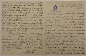 DE VECCHI CESARE MARIA LETTERA AUTOGRAFA GOVERNATORE DELLE ISOLE DELL’EGEO RODI - Picture 1 of 4