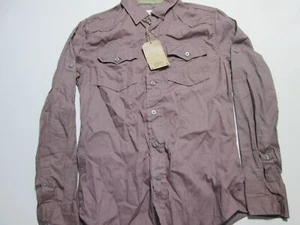 NWT Ditch Plains Mens Size S Casual Shirt Dusty Rose Long Sleeve Chest Pockets - Picture 1 of 5