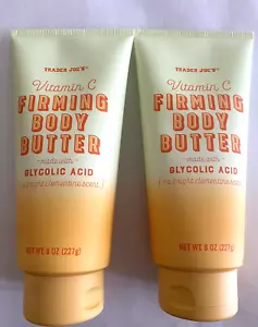 2 x Trader Joe's Vitamin C Firming Body Butter w/Glycolic Acid Clementine Scent - Picture 1 of 2