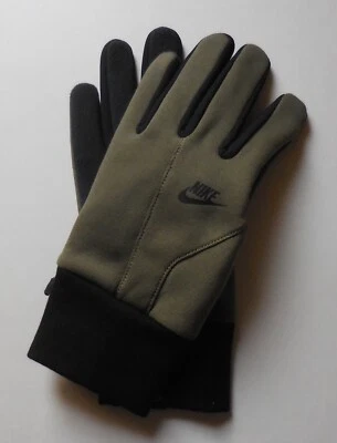 Nike Tech Fleece Training Fitness Gloves 2.0 Men Medium Olive/Black/Black Large - Image 1 of 4