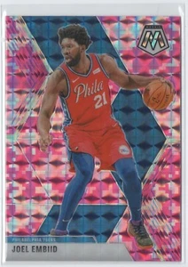 19-20 Mosaic Pink #189 Joel Embiid Base 76ers - Picture 1 of 1