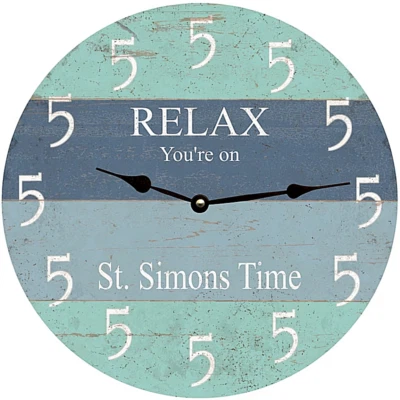 It's Five O Clock Somewhere Beach Clock- Personalized - Image 1 of 3