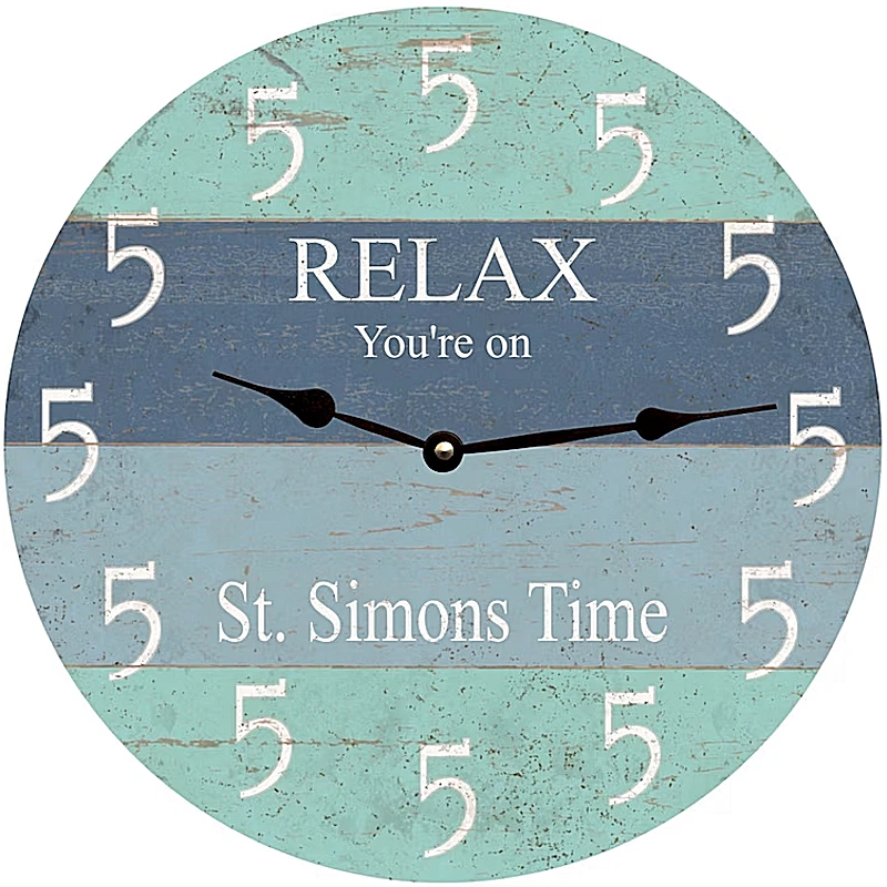 It's Five O Clock Somewhere Beach Clock- Personalized - Image 1 of 3