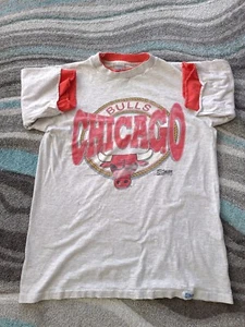Camisa De Colección Chicago Bulls Gris Años 90 Puntada Única Salem - Imagen 1 de 9