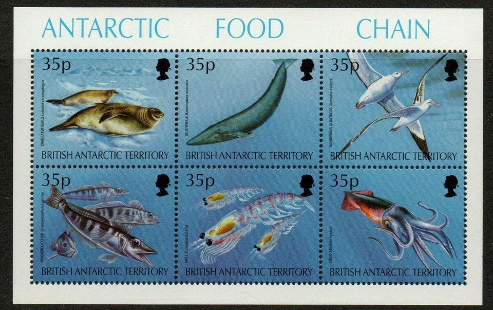 CADENA ALIMENTARIA ANTÁRTICA BRITÁNICA SG250A-255 MNH Foto 1 de 1