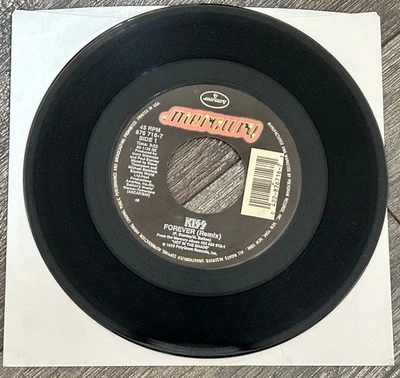 KISS Vinyl 7" 45 Single Forever Remix Street Giveth USA Vintage Kiss Carr Kulick - Image 1 of 2