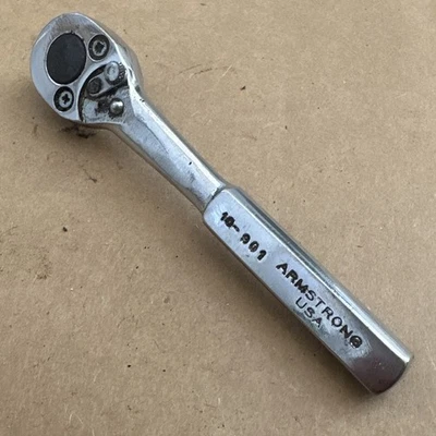 Vintage Armstrong 10-901  1/4” Drive Ratchet Made In USA - Image 1 of 4