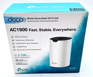 TP-Link Deco AC1900 DECO S4 3 Gigabit Ports Whole Home Mesh WiFi Unit - White - Picture 1 of 8