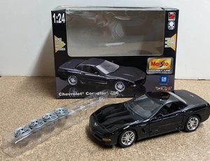 Maisto Línea de Montaje 1:24 Die-Cast Modelo Kit Chevrolet Corvette Z06 Negro GM - Imagen 1 de 6