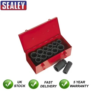 Sealey Premier Metric/Imperial Deep Impact Socket Set 3/4"Sq Drive 13pc AK687 - Picture 1 of 6