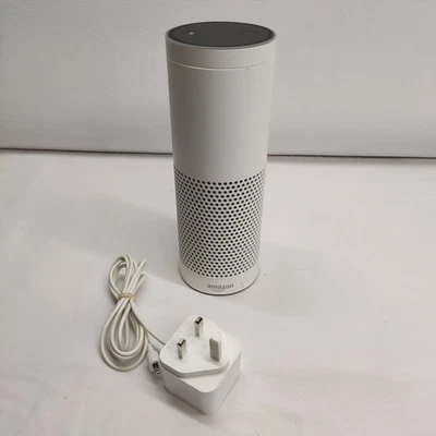 AMAZON ECHO PLUS 1ST GENERATION SMART ASSISTANT ALEXA SPEAKER WHITE SK705DI - Image 1 of 4