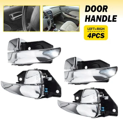 Manijas de puerta interiores 4 piezas para Hyundai Sonata 2002-2005 826103D010 826203D010 H Foto 1 de 4