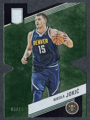 2022-23 Panini Donruss Elite Nikola Jokic Green Die-Cut 5/15 Nuggets #Y - Image 1 of 2