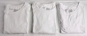 Nordstrom 100% Supima Cotton Crewneck T Shirt Men M White Short Sleeve Set 3 - Picture 1 of 7