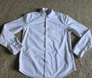 Scotch & Soda Button Up Shirt Mens Large 100% cotton Ivory White Scotch Beat - Picture 1 of 13