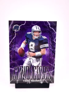 Troy Aikman /75 PURPLE SURGE Conductors 2024 Topps Resurgence NFL Dallas Cowboys - Picture 1 of 2