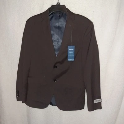 Kenneth Cole Men's 36S Navy Red Pinstripes Suit Jacket Sport Coat Blazer (14B) - Image 1 of 4