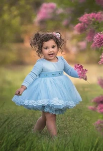 NEW Dollcake So Pretty in Blue tutu dress & bloomers size 3  - Picture 1 of 5